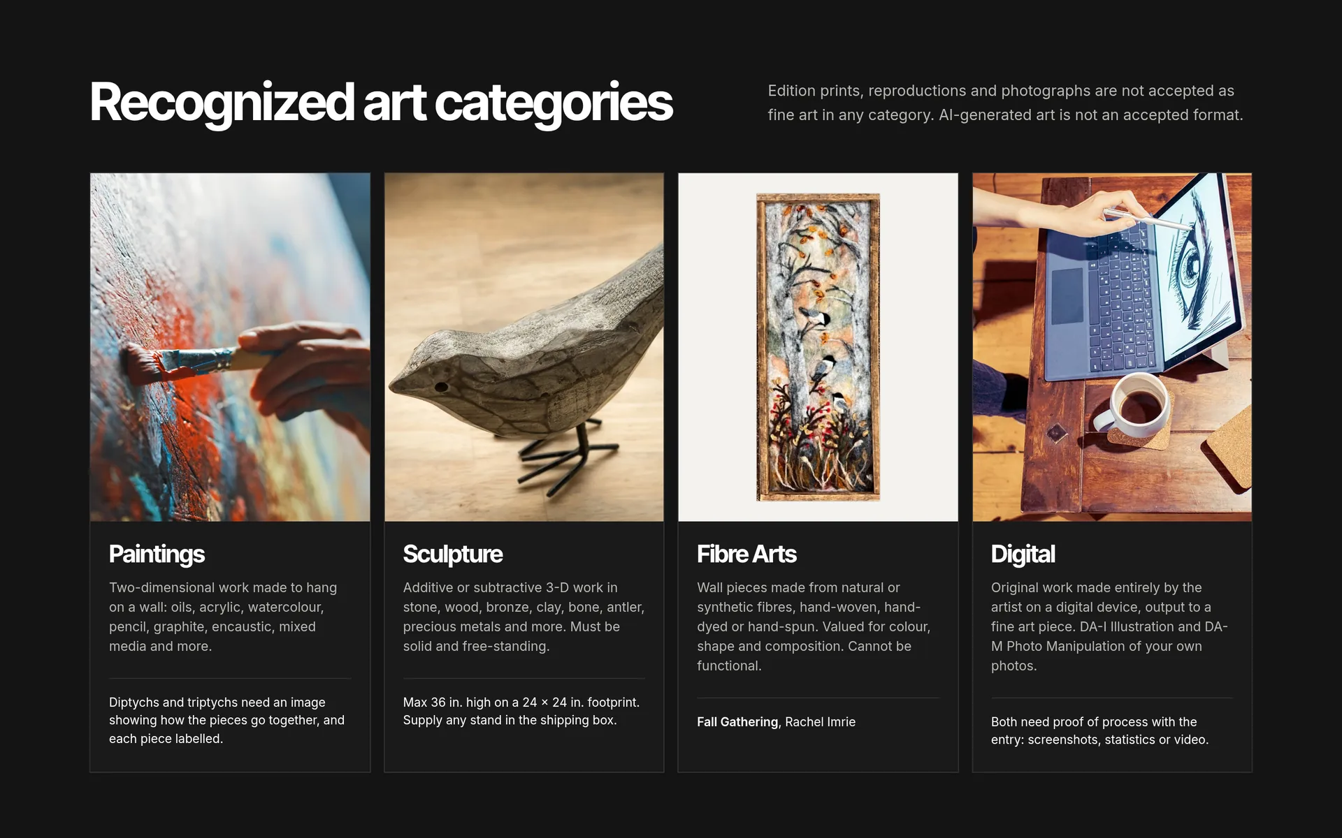 Alberta Community Art Clubs Association website